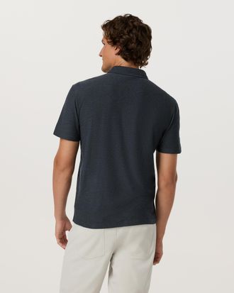 Vuori Clothing Strato Tech Polo | Charcoal Heather | XS, Size Extra Small
