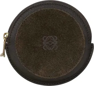 Loewe Brown Leather Coin Purse/Coin Case (Pre-Owned)