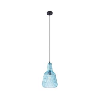 Lindby L&aacute;mpara Colgante belarion En Azul De Vidrio - Lindby