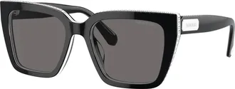 Swarovski Sunglasses, unisex, Black, Size: 54 MM 0Sk6013