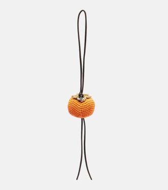 J.W.Anderson Persimmon crochet bag charm