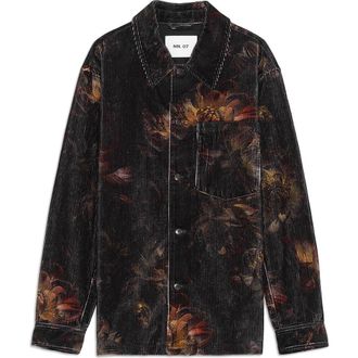 Nn.07 Blade Organic Cotton Corduroy Shirt Jacket in Multi Colour Print at Nordstrom Rack, Size Small