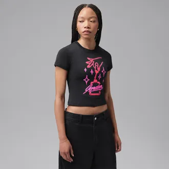 Nike Jordan Womens Jordan Graphic T-Shirt in Black | IV5661-010
