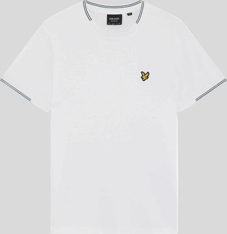 Lyle & Scott Lyle And Scott Mens Fine Cotton Tipped T-Shirt - White - Size: 48/Regular