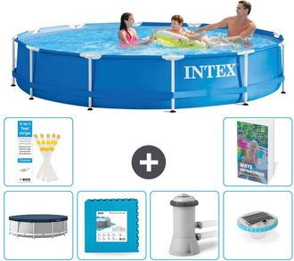 Intex Piscina Con Estructura Redonda - 366x76 Cm - 7-piezas S174