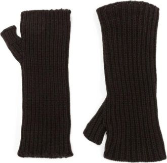 MRZ Guantes de lana y cachemira - Accessories - Mujer - Marr&oacute;n - ONE SIZE