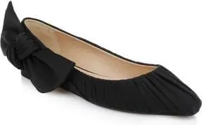 Badgley Mischka Valyn Flat in Black Fabric at Nordstrom Rack, Size 8.5