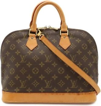 Louis Vuitton Pre-owned Monogram Canvas Handbag - Dames - Vintage Handtas - Bruin - ONE Size - Vintage