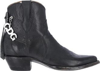 Comme Des Gar&ccedil;ons X mexicana logo leather ankle boots