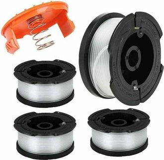 OEM Repuestos Para Carretes De Hilo De Nailon Para Desbrozadora Black & Decker A6481 A6485 Af-100 (longitud Del Hilo: 9,1 M, Di&aacute;metro: 1,65 Mm) (black & D