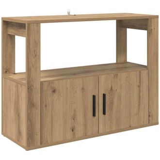 vidaXL Vidaxl - Vitrina Roble Artisan 80 X 30 X 60 Cm Madera Contrachapada