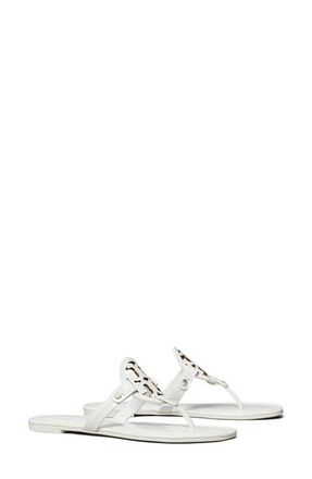 Tory Burch Miller Thong Sandal in Optic White at Nordstrom, Size 10.5