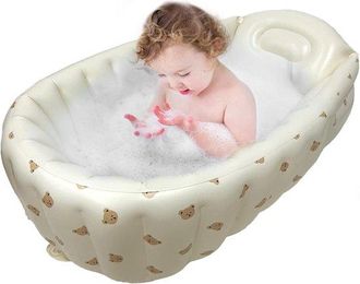 OEM Piscina Hinchable - Piscina Infantil - Diversi&oacute;n Segura En El Ba&ntilde;o - Instalaci&oacute;n R&aacute;pida - 90x55x30cm - Azul