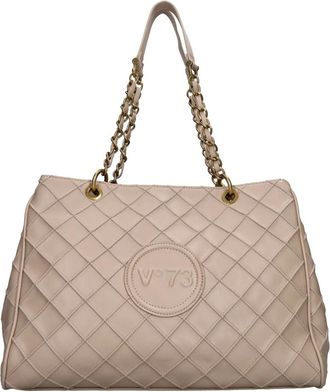 V&deg; 73 Faux leather tas - Dames - Shoppers - Beige - ONE Size - Leer - Tassen
