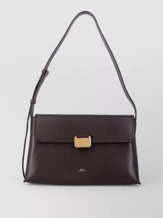 A.P.C. sac simone leather shoulder bag