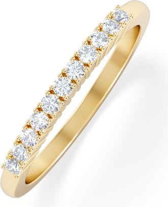 The Diamond Store Half Eternity Ring Lab Diamond 9K Yellow Gold 0.15CT