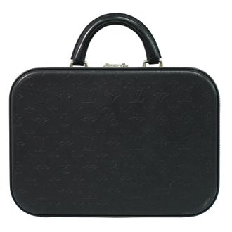 Louis Vuitton Valisette Monogram Glace Leather Black Patent_Leather Handbag (Pre-Owned)