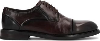 Kazar Bruine halfhoge schoenen met overlappende neus - Heren - Nette schoenen - Bruin - 41 EU - Leer - Schoenen