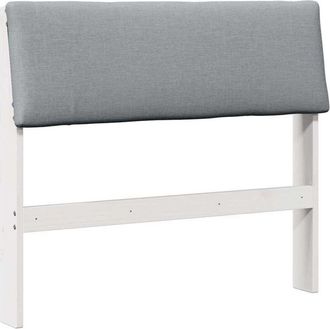 vidaXL Cabecero Tapizado Gris Claro 90 Cm Madera De Pino Macizo Vidaxl