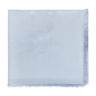 Ferragamo Silky Scarves, female, Blue, Size: ONE SIZE Silk Scarf