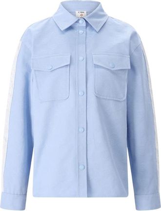 Casablanca Shirts - Dames - Overhemden - Blauw - S - Katoen - Overhemden