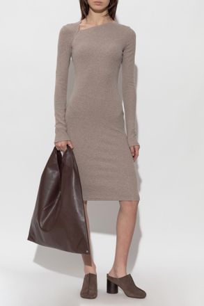 Maison Margiela Fitted Dress, Womens, Beige