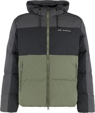 Emporio Armani Puffer Jacket In Nylon - Heren - Winterjassen - Veelkleurig - L - Nylon - Jassen
