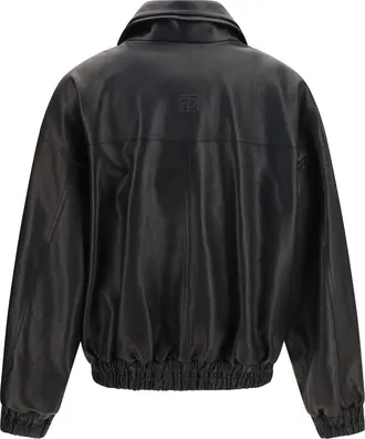 Magda Butrym Sheep Leather Jacket - Black