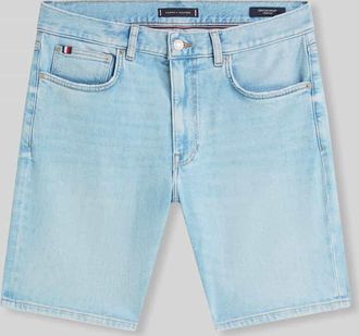 Tommy Hilfiger Straight Leg Jeansshorts mit 5-Pocket-Design in Jeansblau, Gr&ouml;&szlig;e 30
