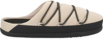 Moon Boot Beige Slip On Slippers