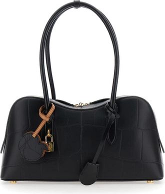 Stella McCartney Tassen, Dames, Zwart, ONE Size, Katoen, Ryder Shoulder Bag