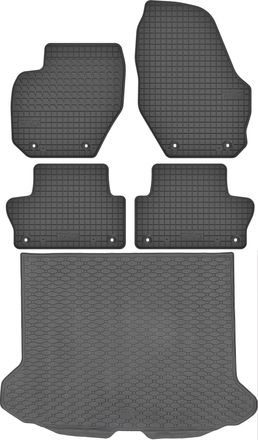 OEM Juego De Alfombrillas De Goma Para Coche Y Alfombrilla Para Maletero Para Volvo Xc60 I Suv (2008-2017)