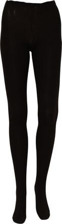 Dolce & Gabbana Black Wool Tights Stocking Pantyhose One Size Womens Socks