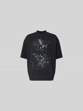 VETEMENTS Relaxed Fit T-Shirt aus Baumwolle in Anthrazit, Gr&ouml;&szlig;e XL