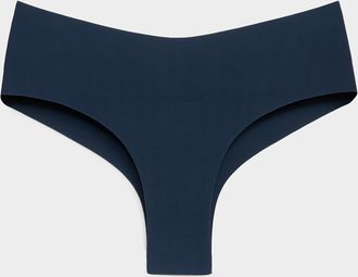 Miiyu Womens Dense laser-cut Brazilian panty Recycled nylon