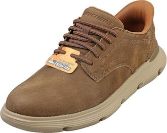 Skechers Garza Mens Shoes, Taupe, 12.5 UK