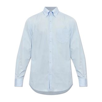 Paul & Shark Shirt With Pocket - Heren - Zakelijke Overhemden - Blauw - M - Katoen - Overhemden
