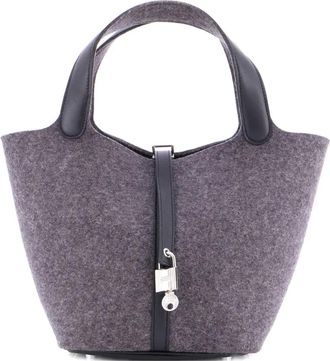 Herm&egrave;s Borsa Picotin Lock - Grigio