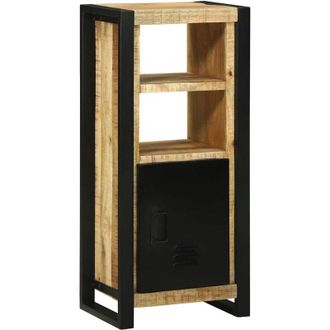 vidaXL Gabinete De Ba&ntilde;o Marr&oacute;n 40 X 30 X 90 Cm Madera Maciza De Mango Vidaxl