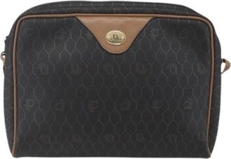 Dior Pre-owned Cross Body Bags, female, Black, Size: ONE SIZE Pre-owned Vintage Honeycomb Shoulder Bag