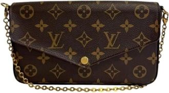 Louis Vuitton Pre-owned Clutches, female, Brown, Size: ONE SIZE Pre-owned Canvas Clutch