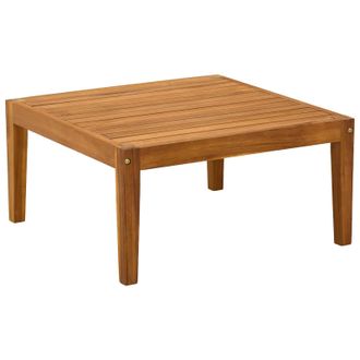 vidaXL Mesa De Jard&iacute;n Madera De Acacia S&oacute;lida Natural 60 X 60 X 30 Cm Vidaxl
