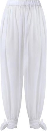 Andamane Noor Pants Tied Up Maxi Pants - Dames - Wijde Broeken - Wit - S - Broeken