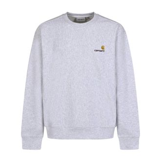 Carhartt Work in Progress American Script Sweat - male - Carhartt Wip - Sweatshirts - Gray - XL - Sweatshirts & Hoodies