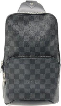Louis Vuitton Pre-owned Backpacks, female, Gray, Size: ONE SIZE Pre-owned Avenue Sling Bag