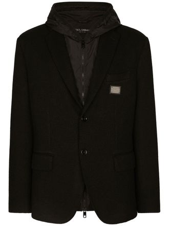 Dolce & Gabbana padded hooded gilet - Black