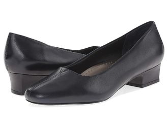 Trotters Doris Womens 1-2 inch heel Shoes Navy Soft Kid : 8 SS (4A), Leather