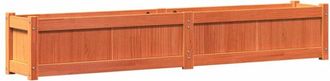 vidaXL Garden Planter Wax Brown 180x31x31 cm Solid Wood Pine Vidaxl
