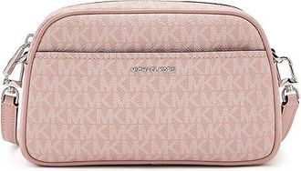 Michael Kors Jet Set Small Camera Crossbody Cross Body Womens Handbags Smokey Rose : SM, Polyester/Polyurethane