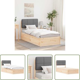 vidaXL Testiera imbottita - Letto con Testiera Rivestita Grigio chiaro 90 x 200 cm